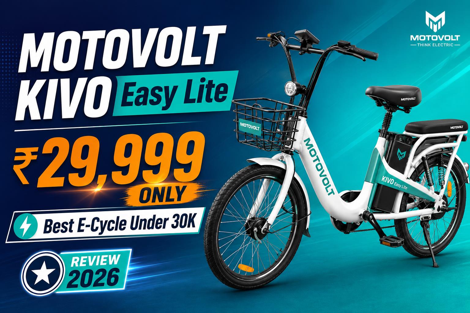 Motovolt KIVO Easy Lite Review: Best E-Cycle Under ₹30,000